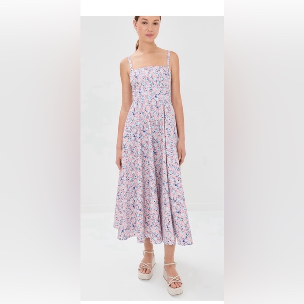Hill House Margot Dress in Pink Basketweave